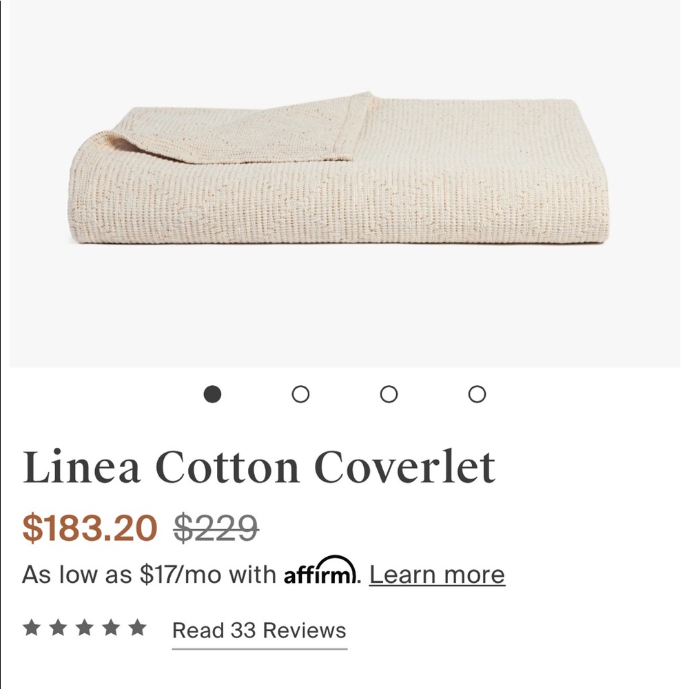 ISO parachute linea Cotton Coverlet in cream-king